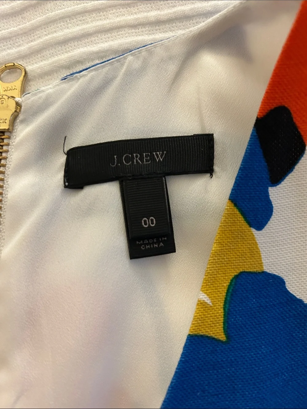 J. Crew Sleeveless V-Neck Floral Mini Dress in White, Blue, Yellow, Orange, Pink